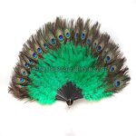 Peacock Feather Hand Fan Factory - Hand Decorative Party