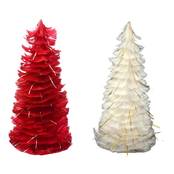 Feather Christmas Tree Manufacturer - DIY White Holiday Decor