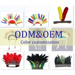 Feather Headdress Supplier - Carnival Party Native Craft