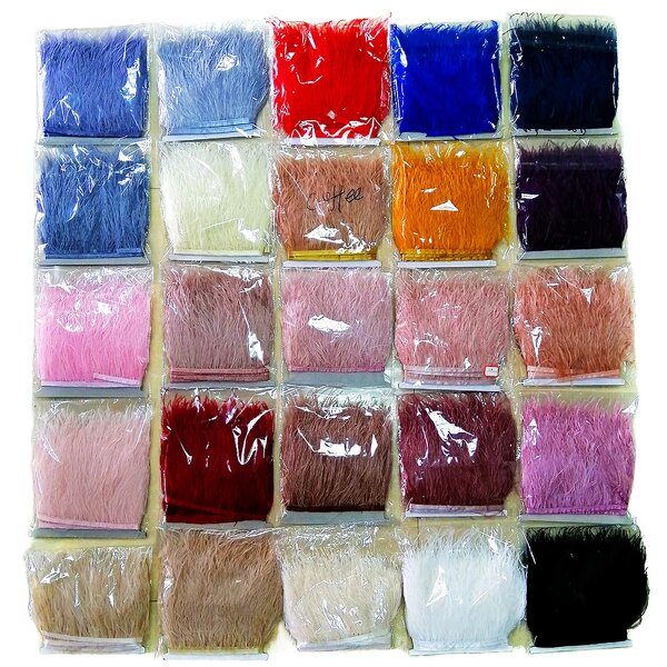 Ostrich Feather Trim Supplier - Dyed Sewing Fringe Ribbon
