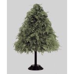 Turkey Feather Christmas Tree Factory - Dyed White Green Decor
