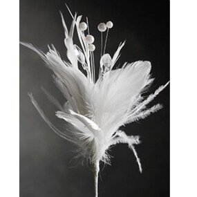 Goose Feather Floral Pick Factory - White Wedding Decor