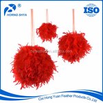 Turkey Feather Christmas Ball Manufacturer - Dyed Chandelle