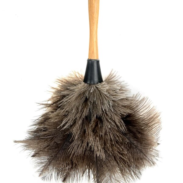 Ostrich Feather Duster Factory - Dyed Grey Eco-friendly