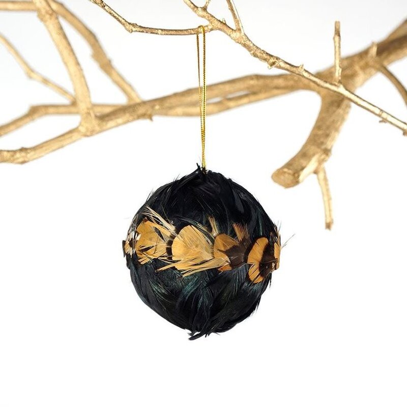 DIY Christmas Ball Manufacturer - Pheasant Feather Ornament
