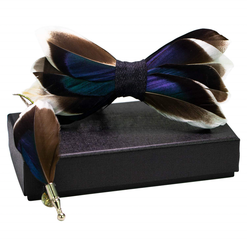 Feather Bow Tie Manufacturer - Handmade Lapel Pin Custom