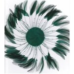 Chicken Hackle Feather Plate Manufacturer - Black Bridal Decor