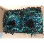 Feather Wreath Manufacturer - Teal Garland Holiday Decor