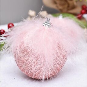Turkey Feather Christmas Ball Factory - Natural Marabou Wedding