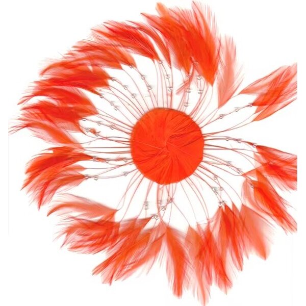 Chicken Hackle Feather Plate Supplier - Black Costume DIY