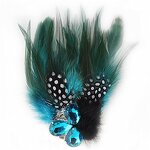 Feather Pads Supplier - Natural Millinery Hair Clip Custom