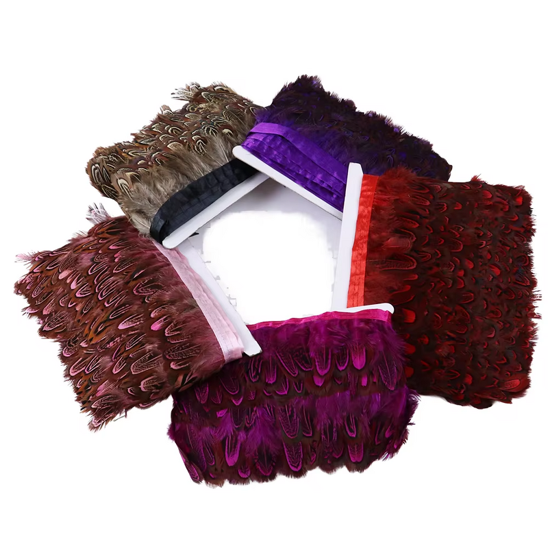 Pheasant Feather Fringe Factory - Natural Sewing Clothing Trim