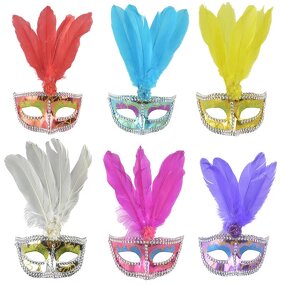 Feather Party Mask Supplier - Funny Masquerade Carnival
