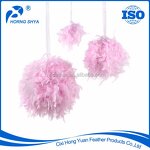 Turkey Feather Christmas Ball Manufacturer - Dyed Chandelle