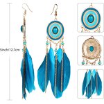 Feather Earring Manufacturer - Custom Vintage Boho Dangle