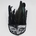 Rooster Feather Mask Manufacturer - Green Men Venetian Carnival