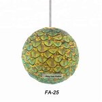 Peacock Feather Christmas Ball Factory - Natural Festive Ornament