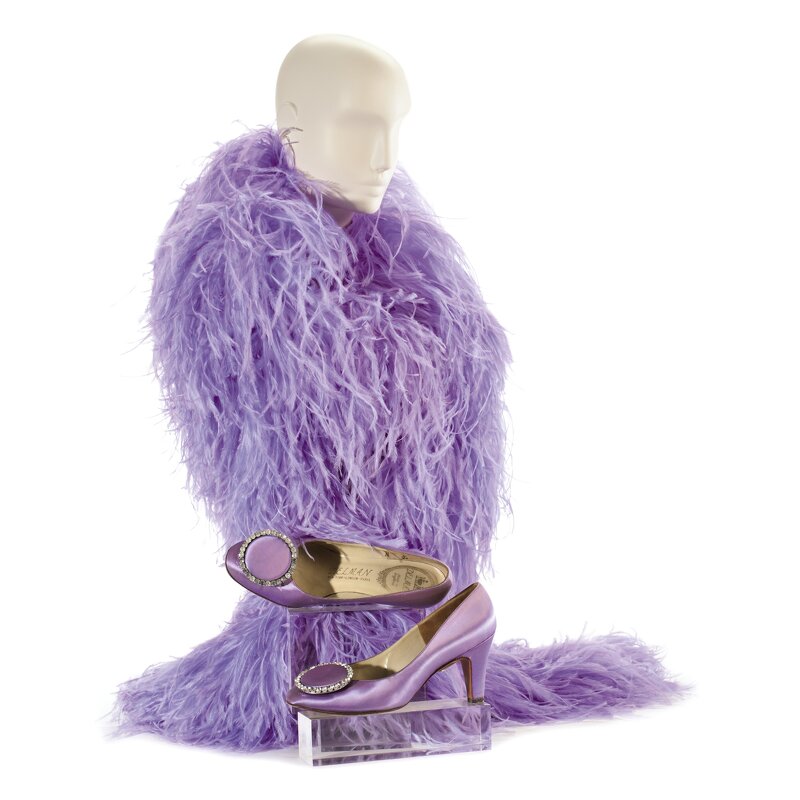 Ostrich Feather Boa Supplier - 3ply Lavender Scarf Halloween