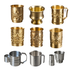 Brass Water Cup Supplier - CNC Machined Custom Gold Plating