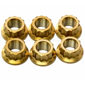 Titanium Flange Nut Supplier - Bi Hex 12 Point M6 M8 M10