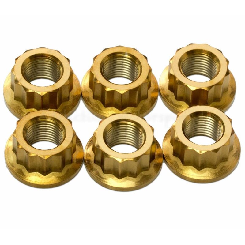 Titanium Flange Nut Supplier - Bi Hex 12 Point M6 M8 M10