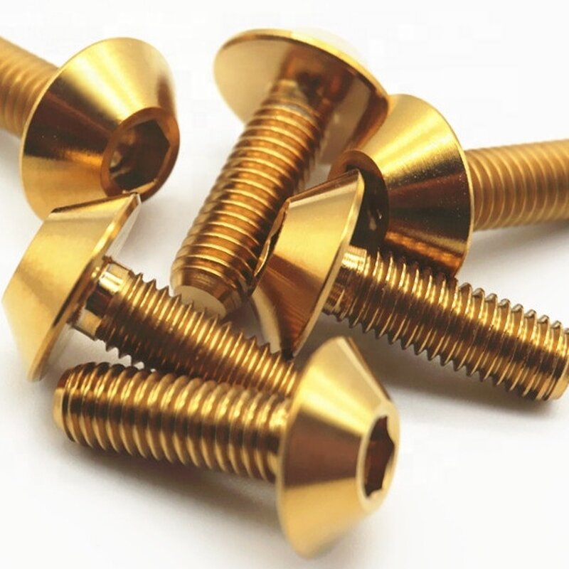Titanium Screws Supplier - CNC Umbrella Head Button M5 M6
