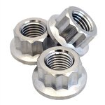 Titanium Flange Nut Manufacturer - M10 X 1.25 Bi Hex 12 Point