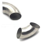Exhaust Elbow Supplier - 76x1.5mm 90 Deg Stainless Steel