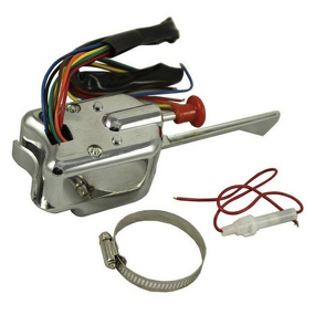 Turn Signal Switch Factory - 12V Universal Heavy Duty Chrome