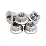 Titanium Flange Nut Manufacturer - M10 X 1.25 Bi Hex 12 Point