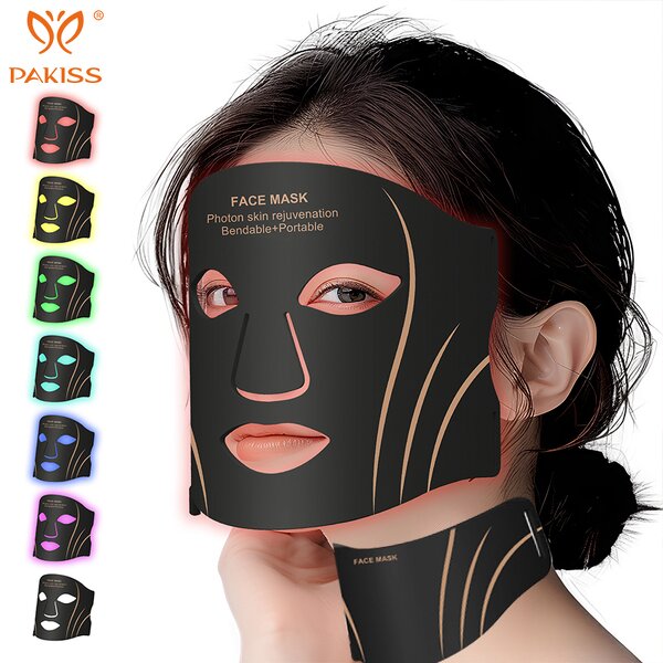 LED Facial & Neck Mask Manufacturer - New 7 Color Silicone Soft