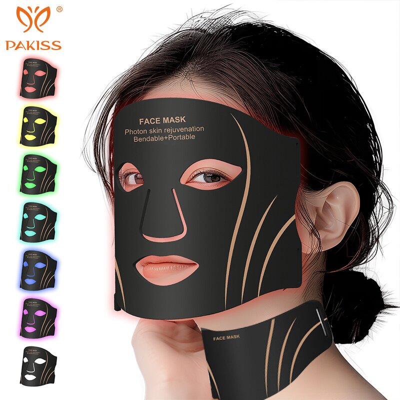 LED Facial & Neck Mask Manufacturer - New 7 Color Silicone Soft