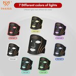 LED Facial & Neck Mask Factory - New 7 Color Silicone Soft Red Light