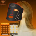 LED Facial & Neck Mask Factory - New 7 Color Silicone Soft Red Light