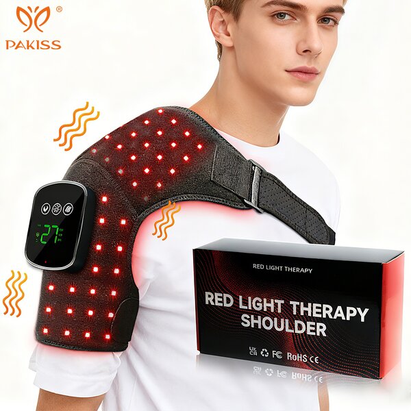Red Light Therapy Shoulder Massager Factory - Infrared Heating Vibration Pad