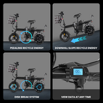 Folding E Bike Manufacturer - 2 Seat Long Range OEM