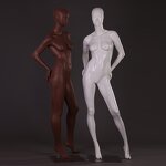 Female Mannequin Manufacturer - Black Full Body