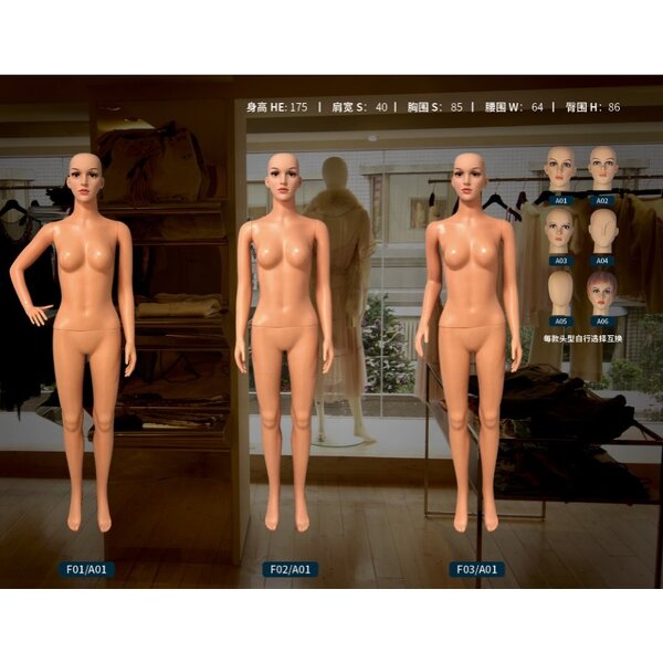 Standing Mannequin Manufacturer - Female OEM
