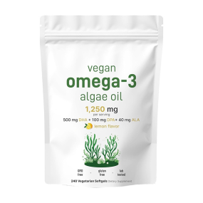Algae Oil Softgel Manufacturer - OEM Omega3 DHA+DPA+ALA Seaweed Oil Dosing Capsule