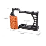 Camera Cage Manufacturer - Wood Grip Aluminum