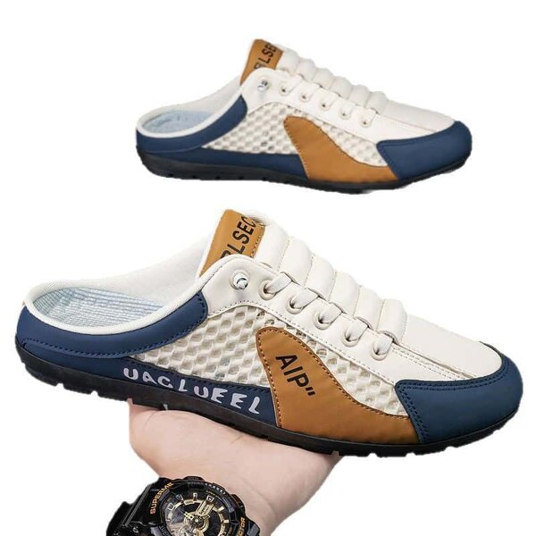 Men's Half-Slippers Manufacturer - Breathable Mesh