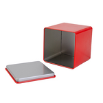 Square Candy Tin Container Factory - Custom Logo Matte Color Tea Packaging Private Label