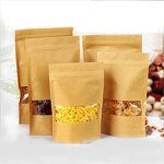 Kraft Paper Ziplock Pouch Manufacturer - Moisture-Proof Brown Heat Sealable Stand-Up
