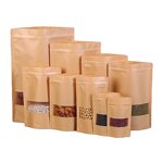 Kraft Paper Ziplock Pouch Manufacturer - Moisture-Proof Brown Heat Sealable Stand-Up