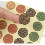 Transparent Paper Labels Manufacturer - Matte Color Printing Stickers Small Quantity