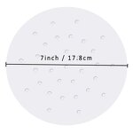 Bamboo Steamer Liners Factory - White Brown Perforated Parchment Paper