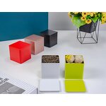 Square Candy Tin Container Factory - Custom Logo Matte Color Tea Packaging Private Label