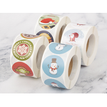 Packaging Labels Stickers Manufacturer - Custom Clear Logo Round Christmas Vinyl PVC