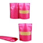 Transparent Stand up Pouch Factory - Thickened Frosted Open Window Ziplock Bag