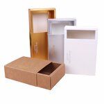 Empty Folding Gift Box Manufacturer - Custom Logo Plain Cardboard Matt Lamination Embossing